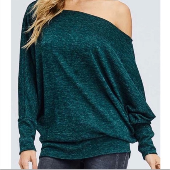 Marbled Knit Dolman Top Blush - Picture 9 of 9